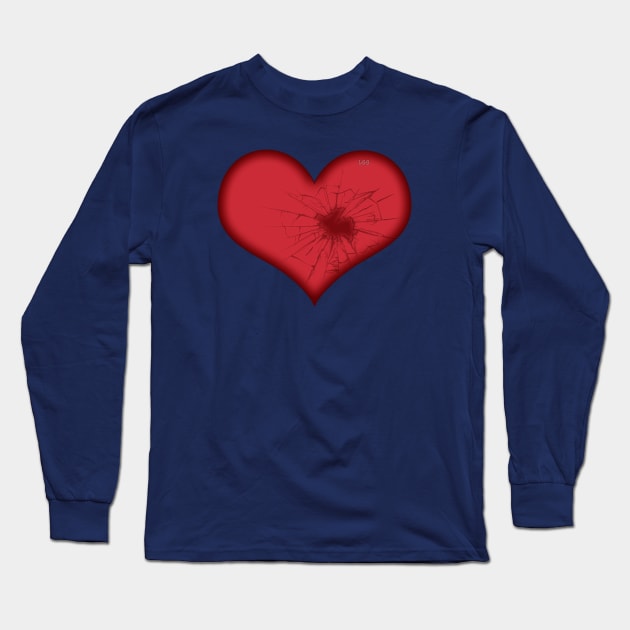 Broken Heart Long Sleeve T-Shirt by LetsGetGEEKY